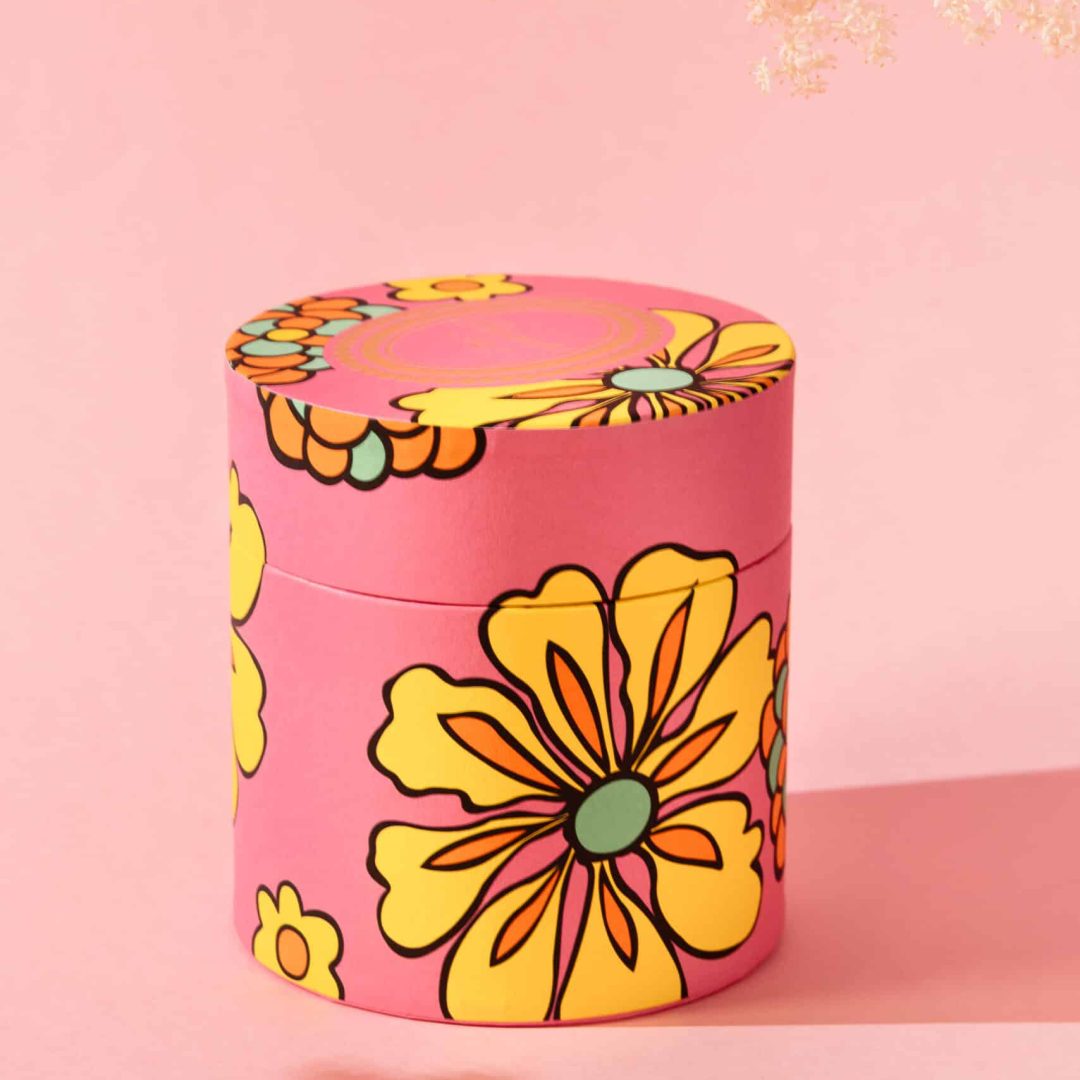 boîte cylindrique packaging beauté luxe sur-mesure Beauté by Ladurée | vue principale