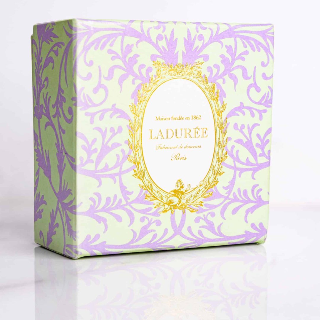 coffret tiroir slim packaging mode luxe sur-mesure LADUREE | vue détail